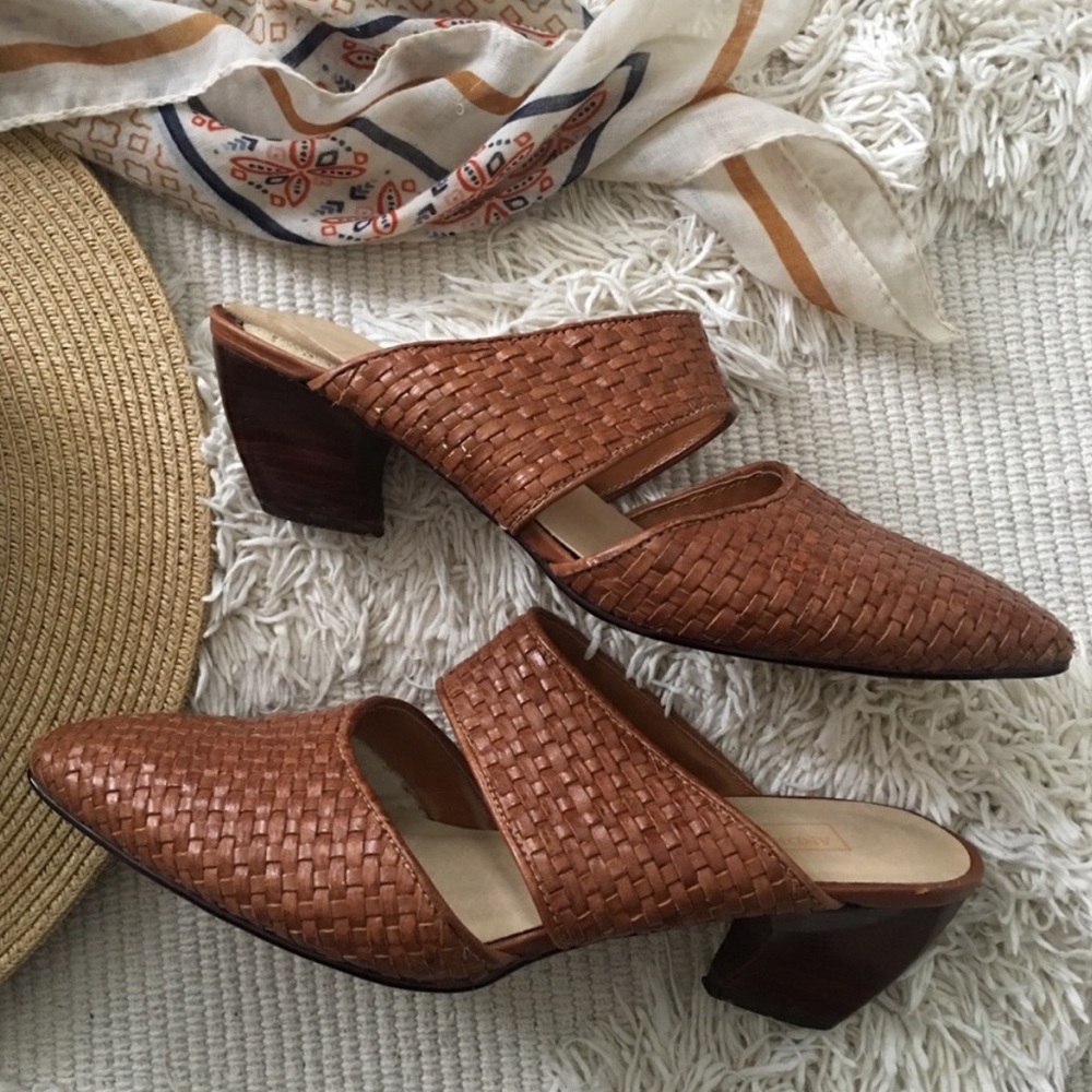 Vintage Brown Woven Women's Mules - Picture 4 of 5